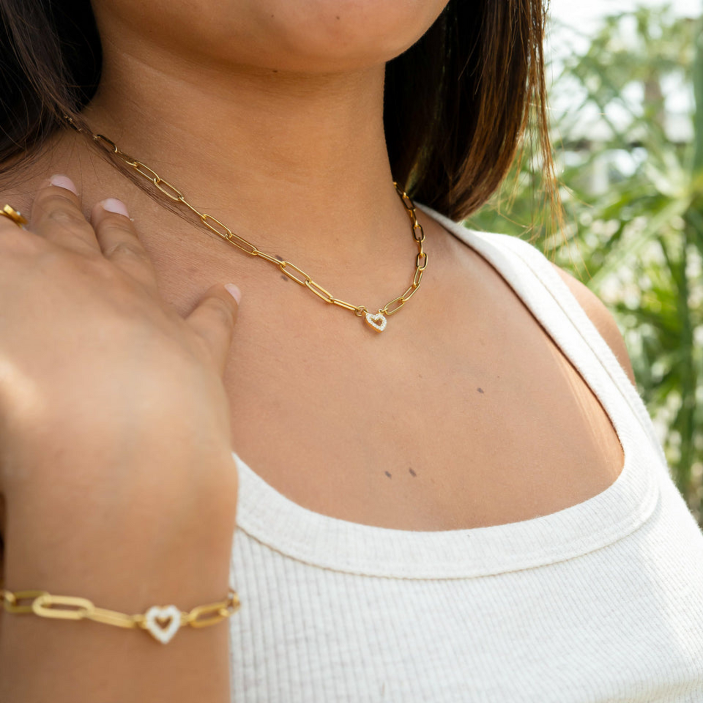 The Heartlink Set – Necklace & Bracelet Bundle