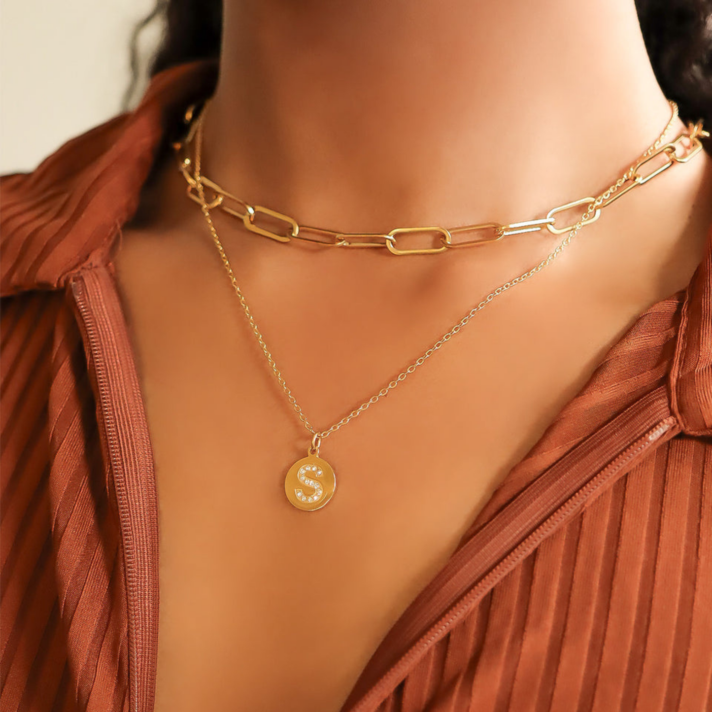 The Golden Initial Necklace